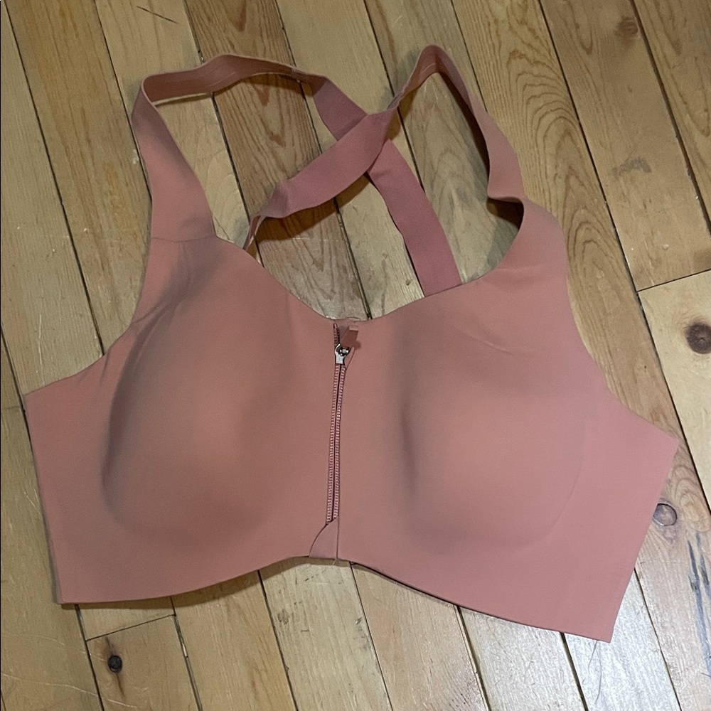 Pink Knix Women's Zipper Catalyst Sports Bra